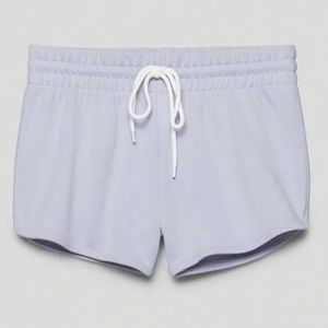 NWOT Sunday Best Sophie Short High-waisted fleece short Lavish Lavender